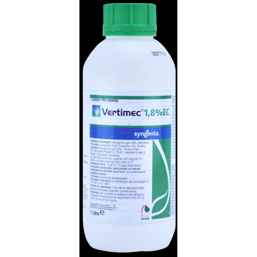 INSECTICID ACARICID VERTIMEC 1,8% EC